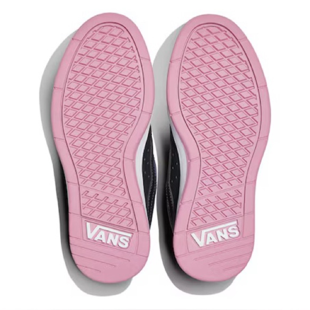 Vans Ryland Low-Top Leather Sneakers in Black & Pink NIB - Picture 6 of 7